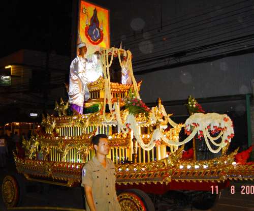 the eve of the Thai Queen's birthday