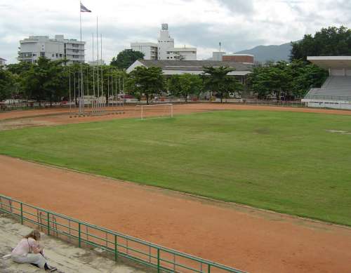 George at Chiang Mai national football stadium