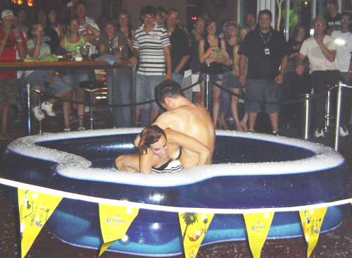 jelly wrestling at the Bunk