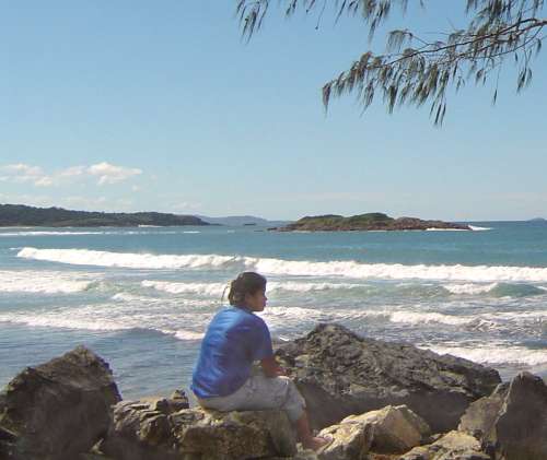 Dany at Coffs Harbour beach