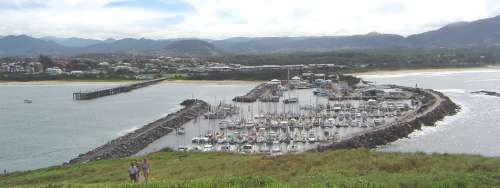 Coffs Harbour from Muttonbird island