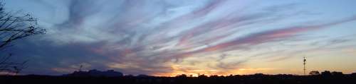 sunset at the Outback Pioneer Lodge Resort, Ayres Rock