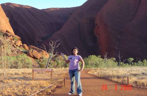 Dany at Uluru