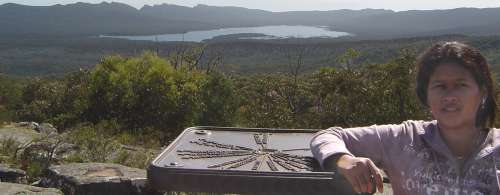 Dany at Reeds Lookout over Lake Wartook