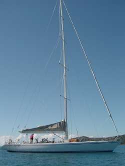 Maxi Ragamuffin, an impressive 80ft (24 metre) sloop