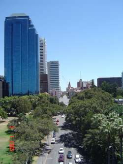 view of Perth from the Bell Tower